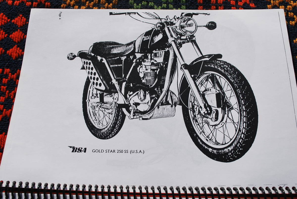 BSA　ワークショップマニアル書　２５０ｃｃ＆５００ｃｃモデル　旧車　保存品　_画像2