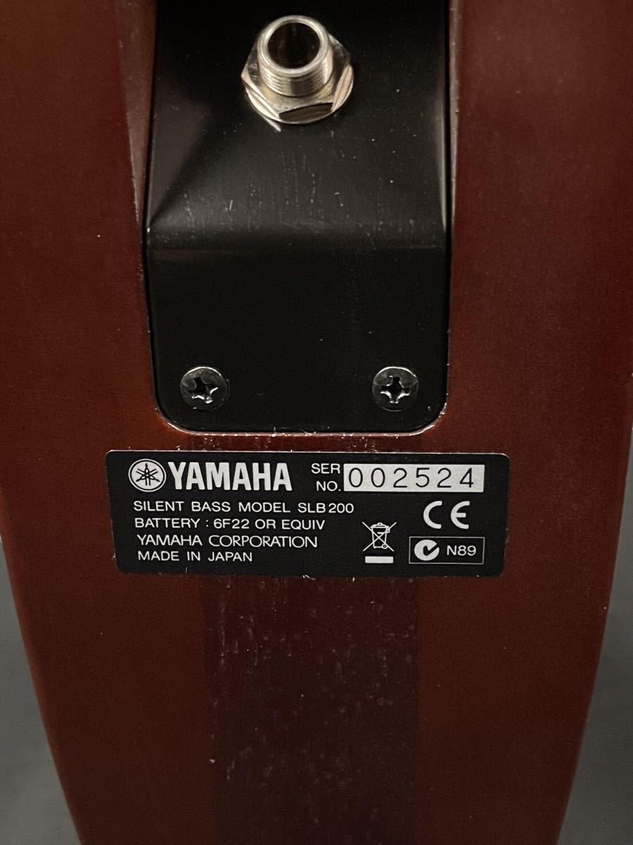 タ) 極美品YAMAHA SILENT BASS SLB-200 ソフトケース付き 音出し確認済 付属品多数 ヤマハ サイレントベースウッドベース コントラバスEUB_画像9