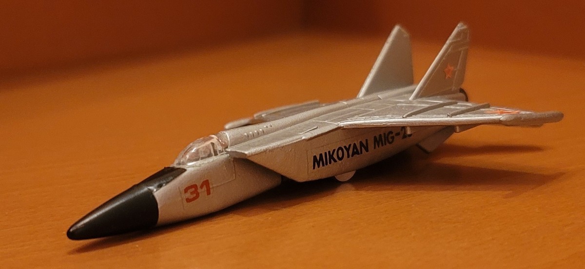 YONEZAWA TOYS DIAPET NO.008-09142 MIKOYAN MIG 25NUSSRI 戦闘機 当時物 飛行機 レトロの画像5