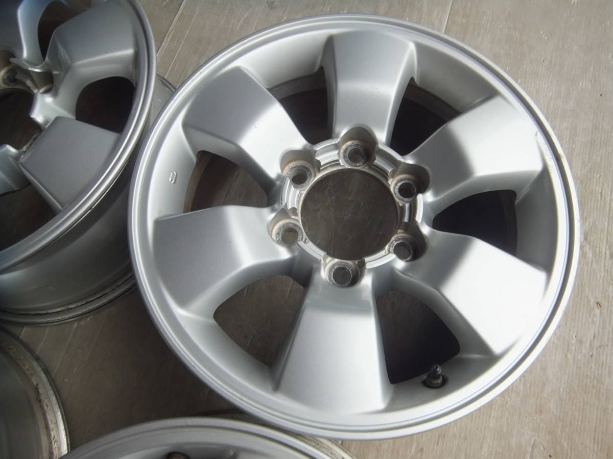 [ Toyota ]215 Hilux Surf original aluminium wheel 16x7J 6-139.7 +30 hub 106*4 pcs set 40122 inspection )HILUX SURF