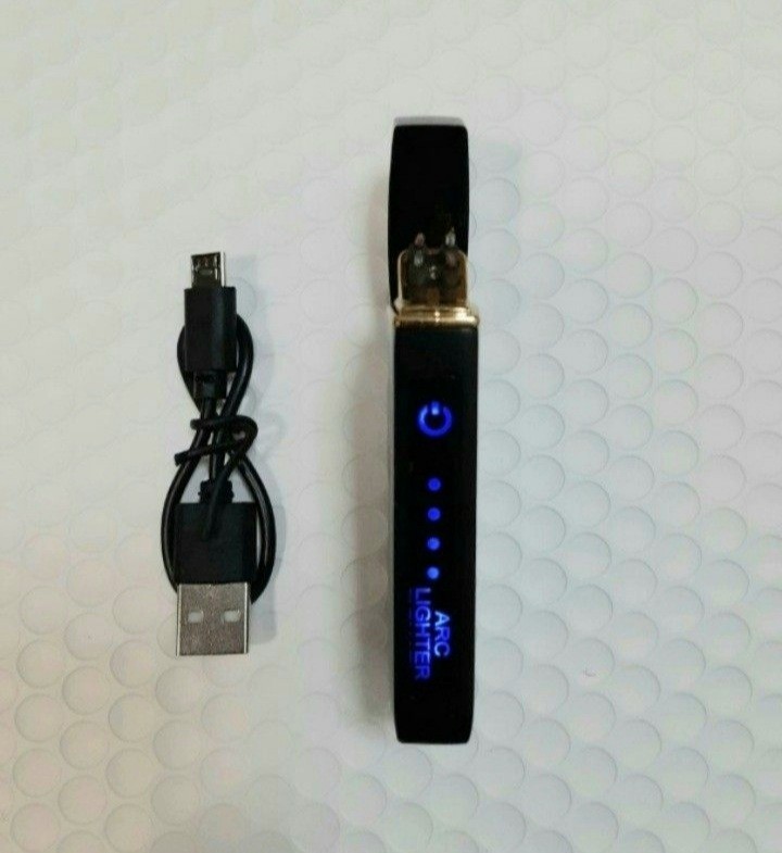 【NEW】電子ライター USB充電式 ターボライター プラズマライター お洒落ライター ブルー！_画像5