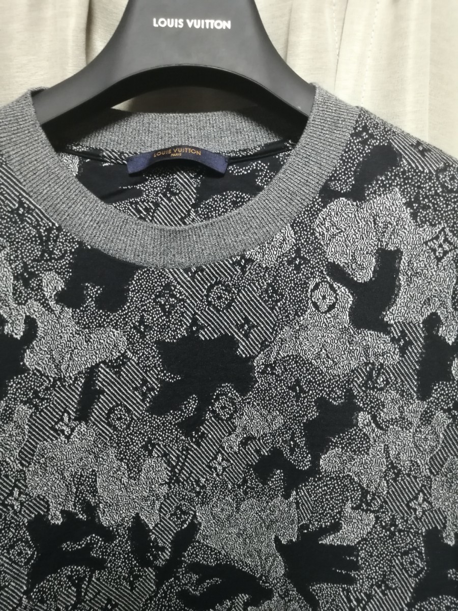 XL size large size whole surface monogram camouflage -juja card woven highest . work instant . Louis Vuitton . understand monogram shirt monogram T-shirt 