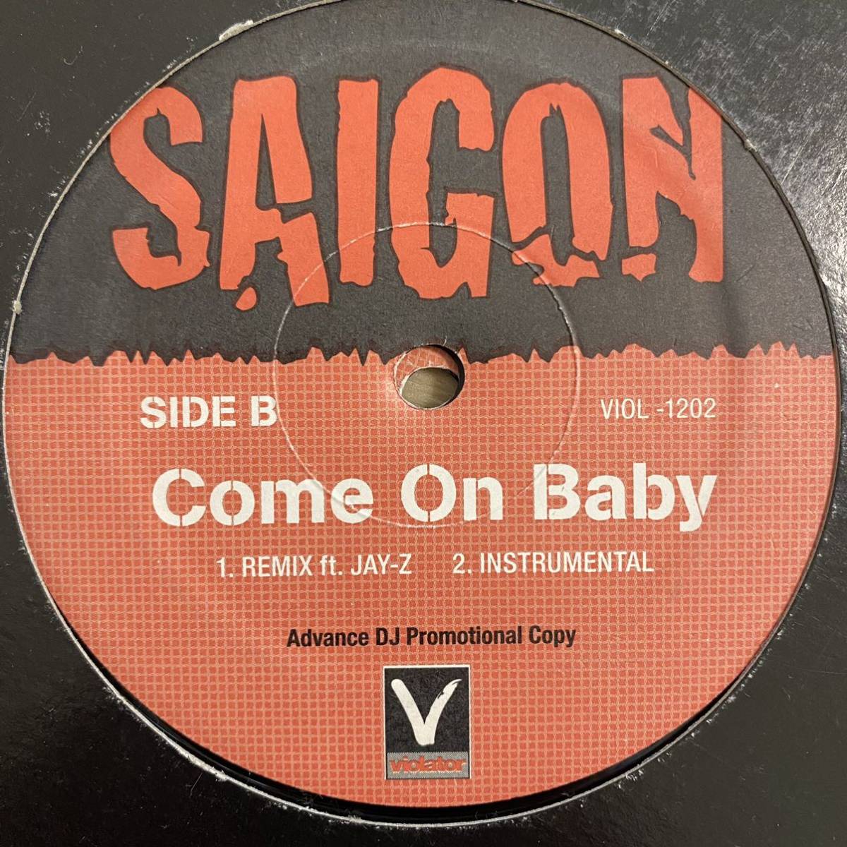 【同盤2枚セット】 Saigon Feat. Jay-Z - Come On Baby / US 12’ レコード / サイゴン Just Blazeの画像2