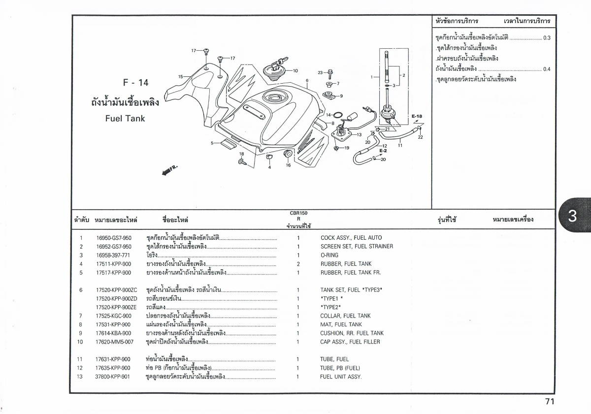 「CBR150R（キャブ型）　ガソリンタンク・コックフィルター　純正部品 16950-GS7-953」_画像5