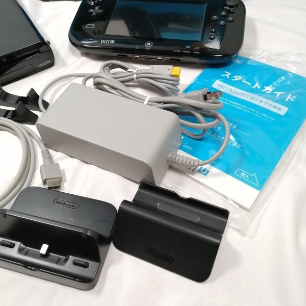 Wii U プレミアムセット kuro 32GB ジャンク a09515_画像3