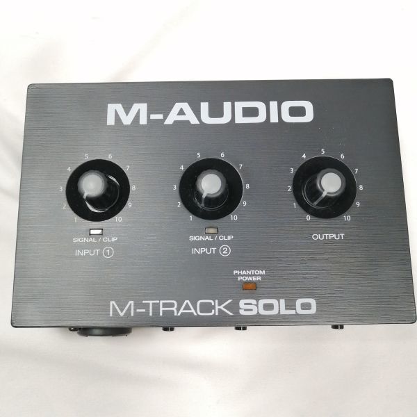 M-Audio USBオーディオインターフェース 再生 ライブ配信 宅録 コンボジャック M-Track Solo 訳あり a09521_画像3