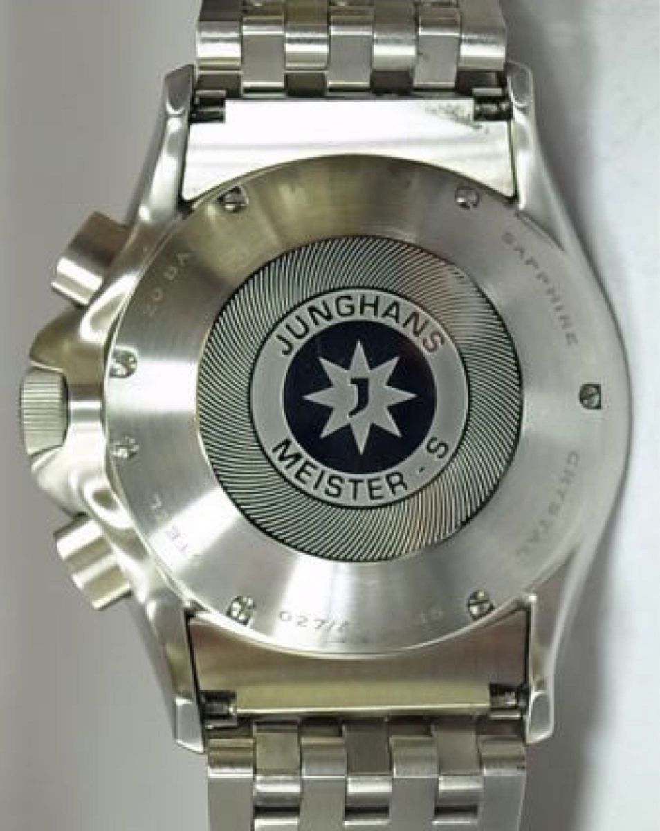 新品　ユンハンス　マイスターＳ　クロノスコープ　ブラック　０２７　４０２４　４５ 腕時計　junghans 正規品