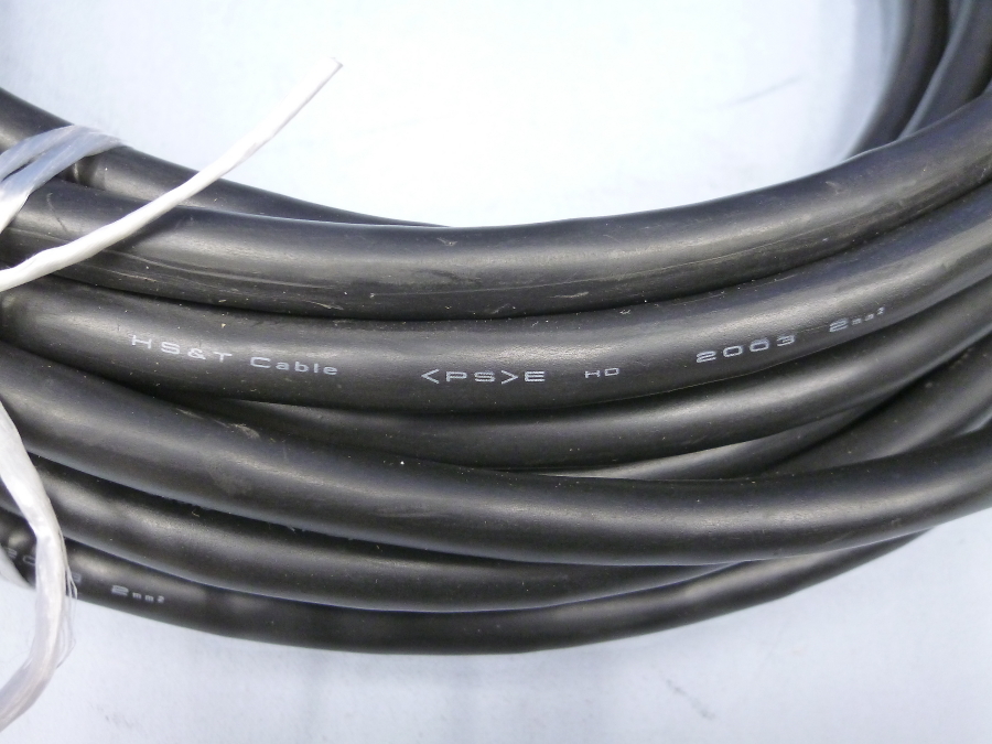 HS&T Cable　3芯　2mm2　2003年製　重さ約3kg　電線　ケーブル　中古_画像3