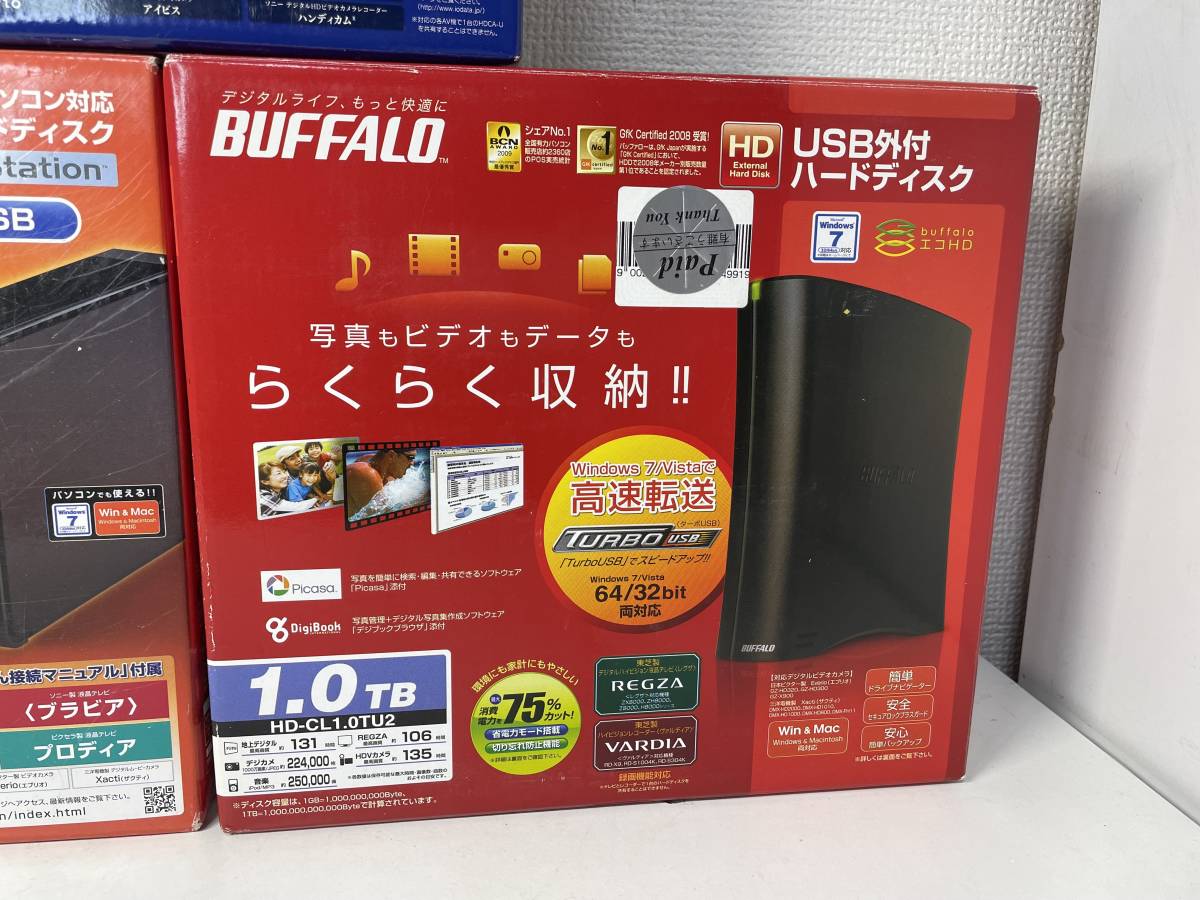 ハードディスク まとめて BUFFALO IO DATA 1TB 1.5TB Drive Station HD-CL1.0TU2 HD-LB1.5TU2 HDCA-U1.0CKB_画像3