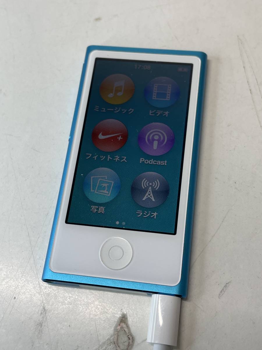 Apple アップル iPod nano アイポッド ナノ MD477J A1446 16GB ブルー_画像1