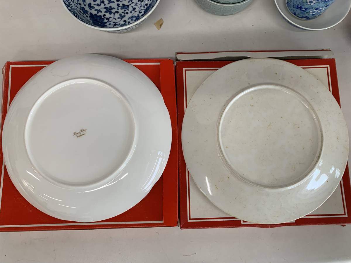 K　高島屋　茶碗　湯呑み　盛鉢　丼鉢　大皿　粗品　記念品　9点　6箱まとめて_画像3