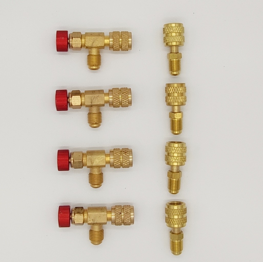  air conditioner gas Charge valve(bulb) R410a R22 unusual diameter adaptor 4 set 