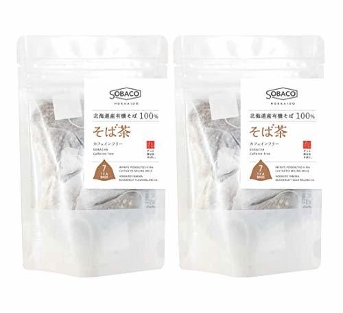 SOBACO HOKKAIDO(sobako ho  kai dou) have machine buckwheat's seed 100% use Hokkaido production soba tea tea bag 7 sack ×2 piece 
