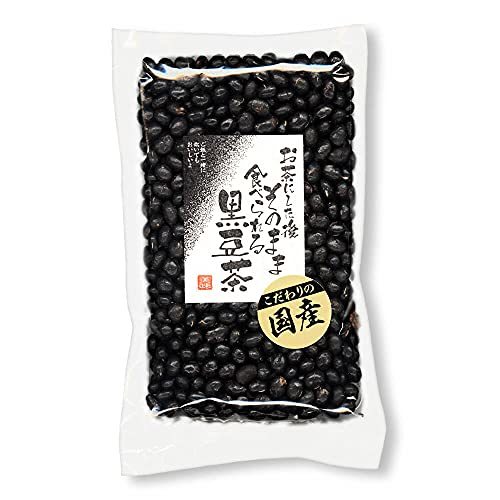 お茶にした後そのまま食べられる 焙煎黒豆茶 200g 粉末_画像1