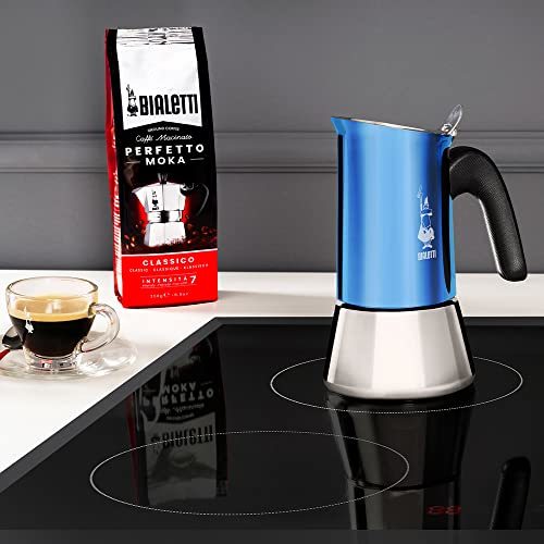 Bialetti (ビアレッティ) ヴィーナス ブルー 6カップ用 ステンレスモデル 直火式 (コーヒーメーカー エスプレッソメーカー_画像4