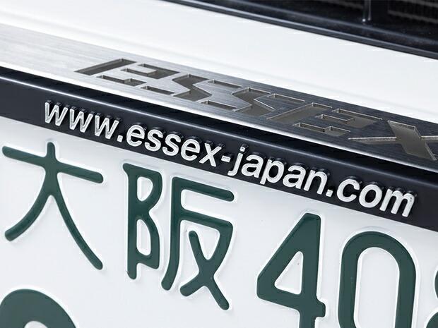 CRS ESSEX ナンバーフレーム 3Dロゴ フロント・リア共通 1枚 ハイエース 200系 2004年8月～ 北海道・沖縄・離島は要確認の画像3