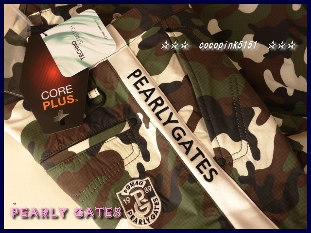 正規本物!パーリーゲイツ☆PGサイドラインロゴ☆ナイロンダブル 正規本物!パーリーゲイツ☆PGサイドラインロゴ☆ナイロンダブル