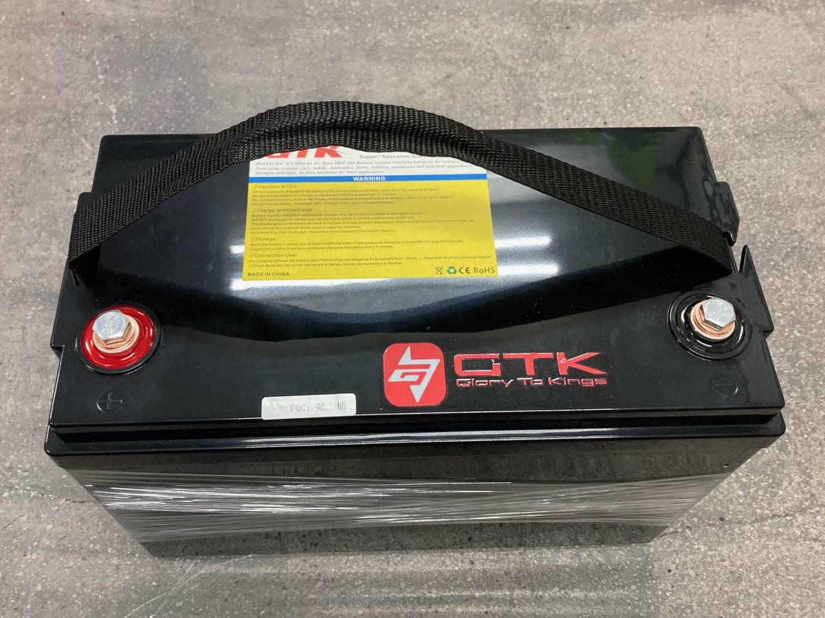 [ new goods ] GTK company manufactured / 2024 year newest model lithium ion battery 24V 100AH * height performance with charger . inspection )Lifepo4lichi Be Evo ru Tec shortage of stock popular 