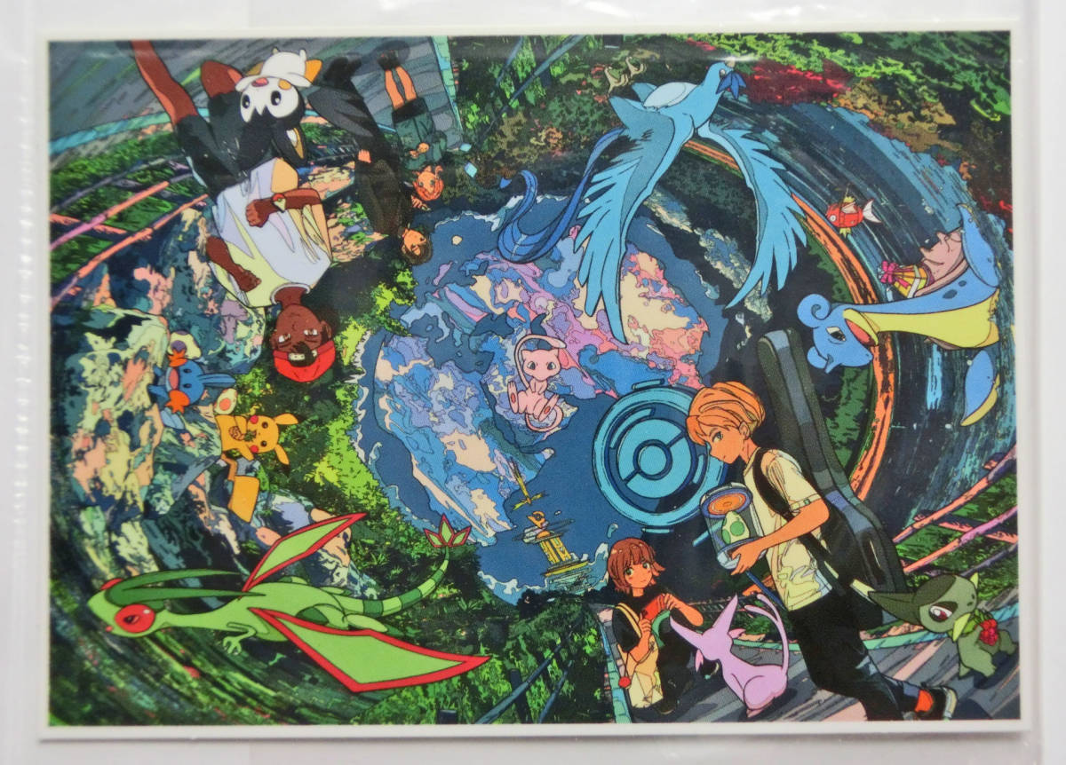 ポケモンセンター 購入特典　Pokemon GO 5th Anniversary 5周年記念　ステッカー シール SUSHIO アカサカハル TAO 3枚セット 非売品_画像3