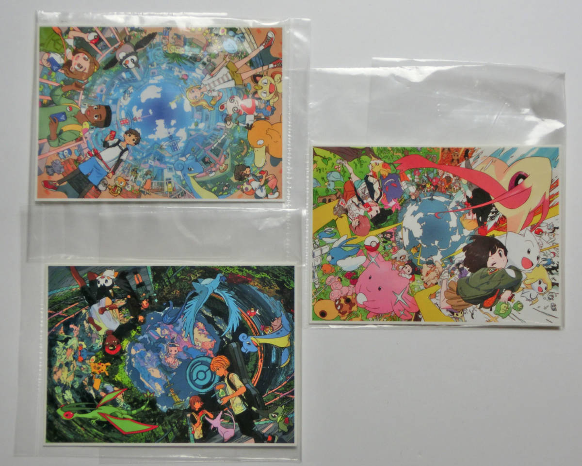 ポケモンセンター 購入特典　Pokemon GO 5th Anniversary 5周年記念　ステッカー シール SUSHIO アカサカハル TAO 3枚セット 非売品_画像1