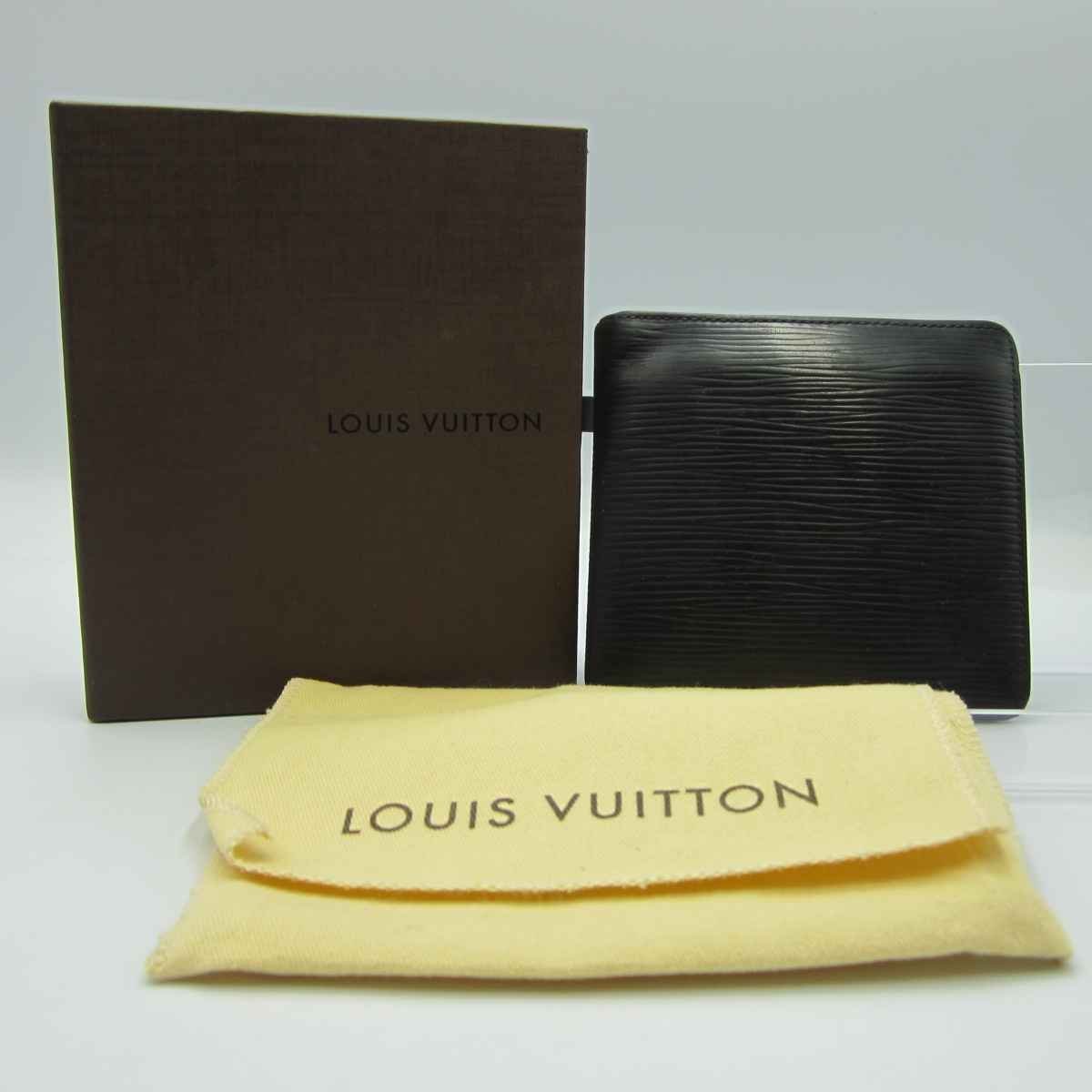 LOUIS VUITTON M60612 ポルトフォイユ マルコ＜財布＞SP0075 ヴィトン メンズ エピレザー ノワール コンパクトウォレット 折り畳み財布の画像1