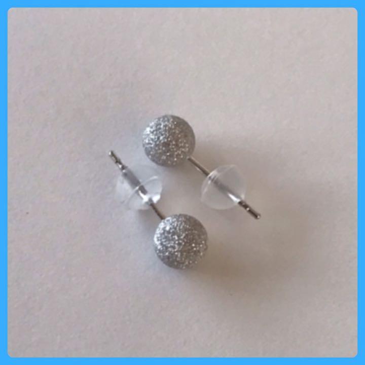  platinum earrings circle sphere earrings 5mm platinum flash ball earrings free shipping 
