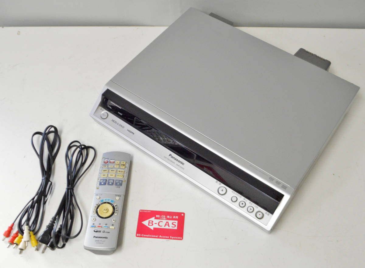 DVD/HDD再生 リモコン操作OK パナソニック DVD/HDDレコーダー DIGA DMR-EX100 B-cas/2005年製 現状扱い ys999_画像1