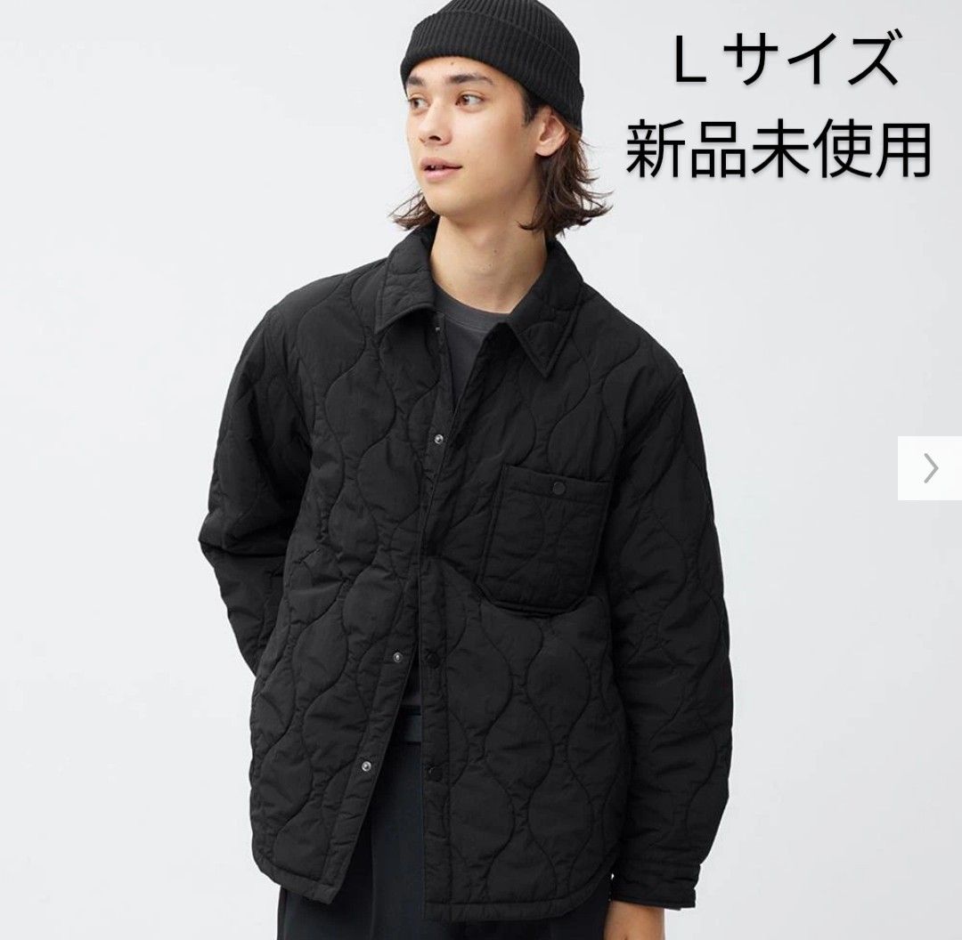 GU ヒートパデッドキルティングブルゾンSW+E ブラック Lサイズ GU ヒートパデッドキルティングブルゾンSW+E ブラック Lサイズ