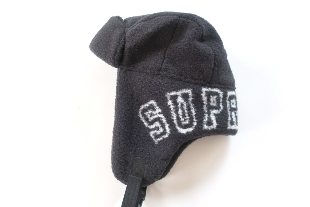 (M/L)Supreme Shearling Trooper Blackシュプリームトゥルーパーハット黒