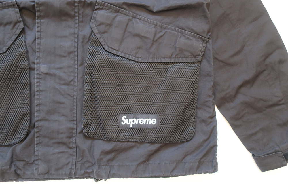 (M)Supreme Mesh Pocket Cargo Jacket Blackシュプリームメッシュポケットカーゴジャケット黒_画像5