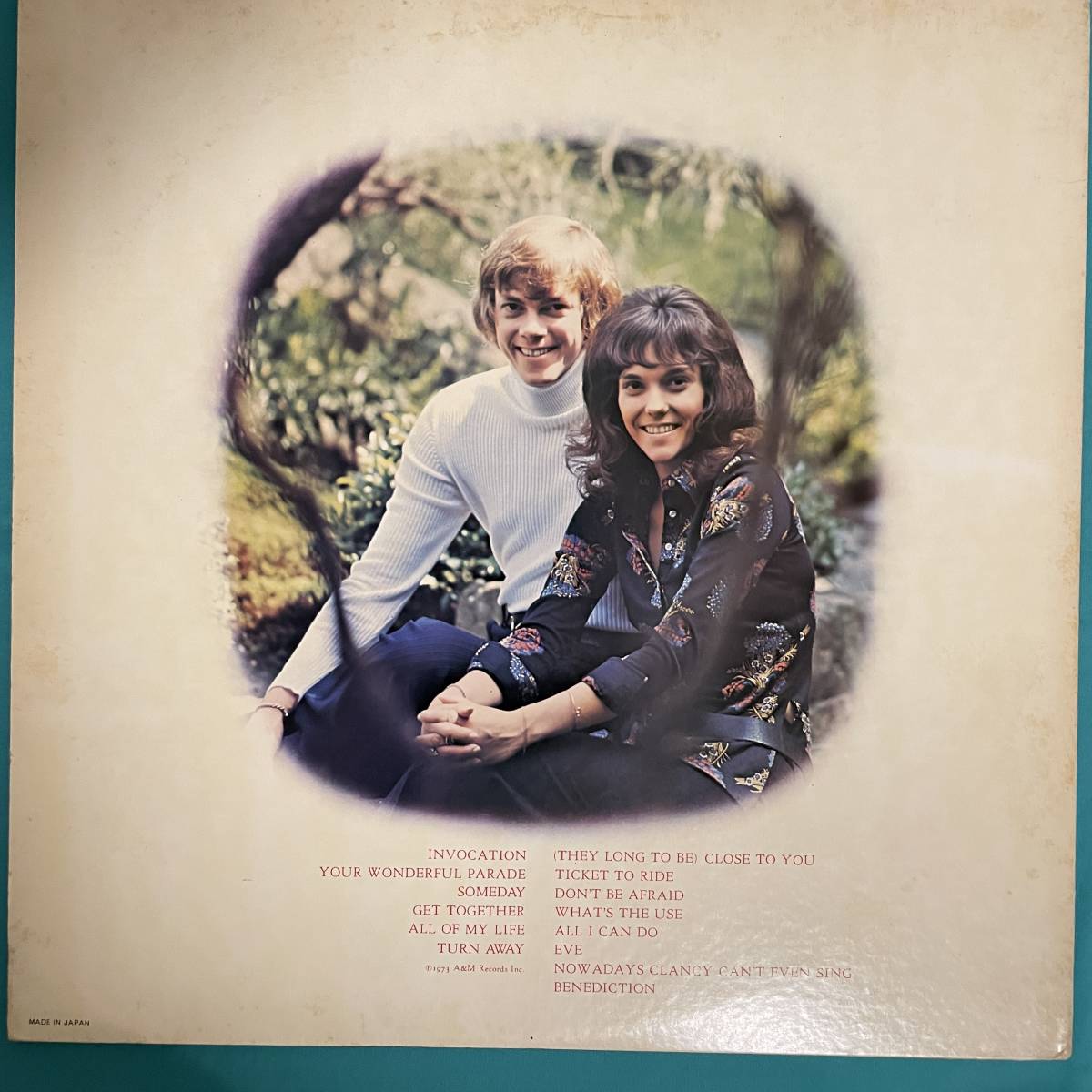 帯付き☆美盤【日本盤】カーペンターズ CARPENTERS 涙の乗車券 GP-251 LP レコード アナログ盤 10179A3YK1_画像2