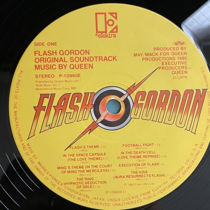 ☆美盤 Queen(クイーン) / Flash Gordon (OST)(フラッシュ・ゴードン) P-10960E LP レコード アナログ盤 帯付き 【日本盤】10120F3YK1の画像5