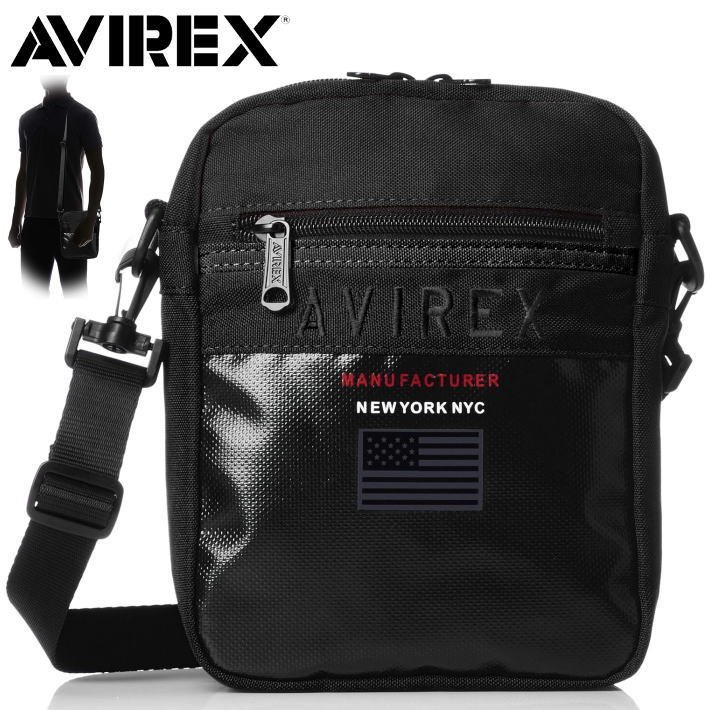 AVIREX ショルダーバッグ サコッシュ メンズ 7987210 アヴィレックス ブランド 正規品 アビレックス AX2004 クロ 新品 1円 スタート_画像1