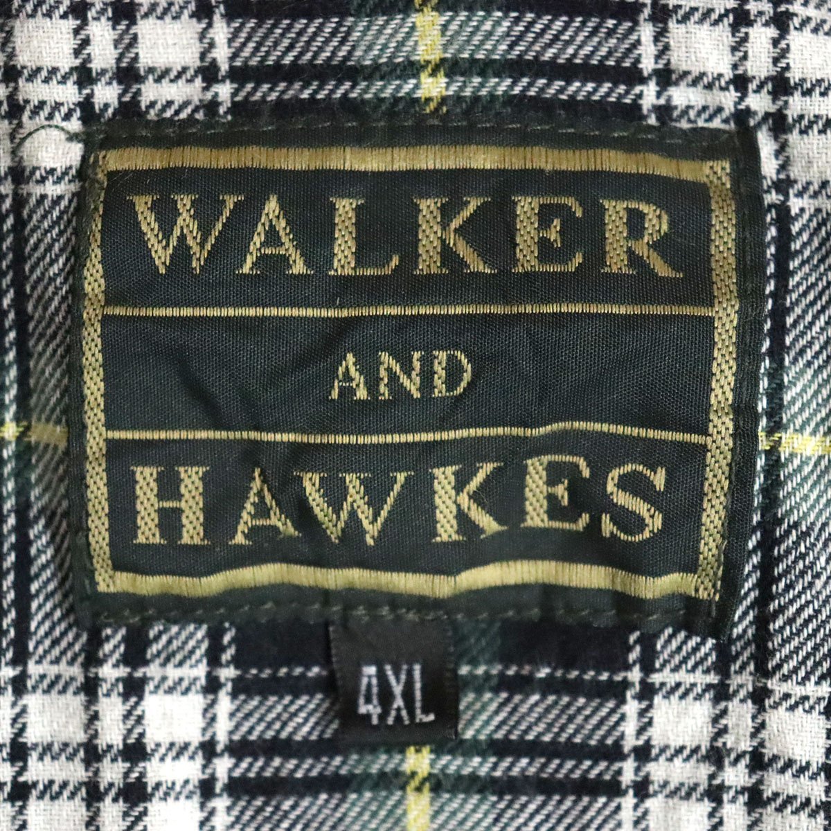 A4S/R1.26-1　英国製　Walker and Hawkes　ウォーカー＆ホークス　オイルドジャケット　ワックスコットン　アウター　4XL　ビッグサイズ_画像8