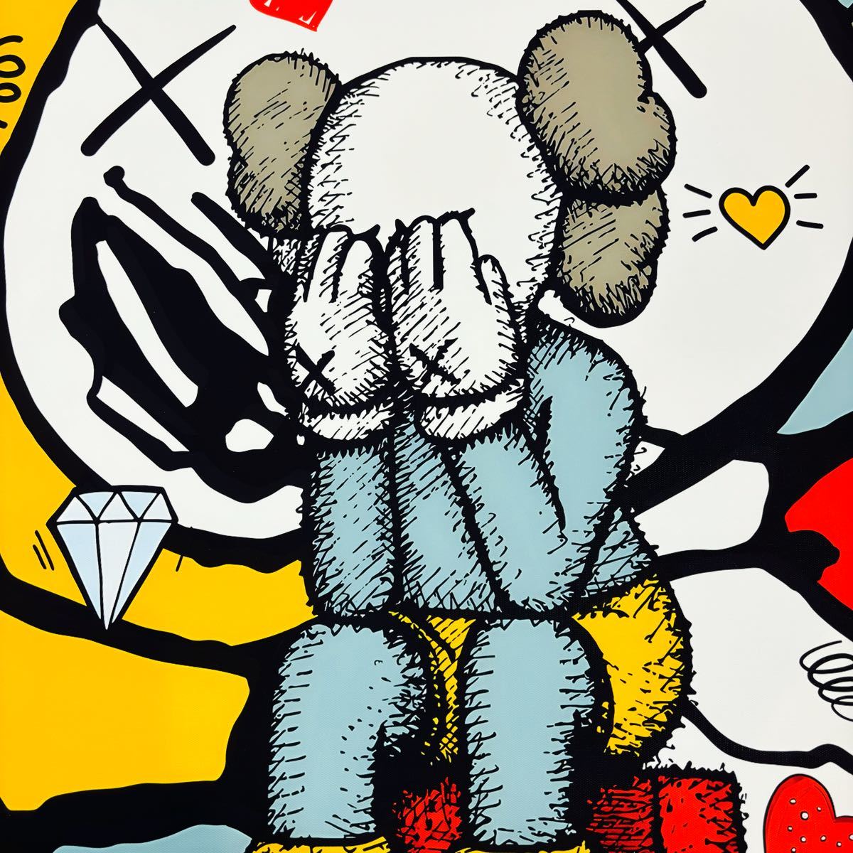 【ポスター】KAWS(カウズ)12 ベアブリック(A1サイズ)_画像5