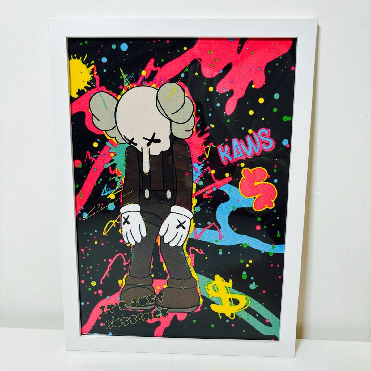 【白額付きポスター】KAWS(カウズ)30ベアブリック(A4サイズ)