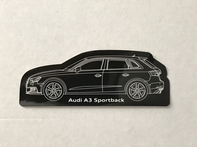 『Audi (アウディ) A3 (車体＆ロゴ) / ゲッコー / フォーシルバーリングス　オリジナル ステッカー シール 計４枚入』 【非売品】_画像3