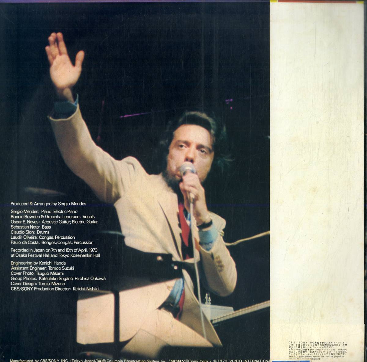A00579156/LP/セルジオ・メンデスとブラジル77「Carnival / Sergio Mendes & Brazil 77 Live! (1973年・ECPN-20-SM・ボサノヴァ・BOSSA N_画像3