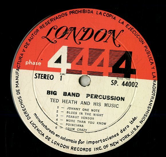 A00561618/LP/Ted Heath And His Music「Big Band Percussion」_画像3