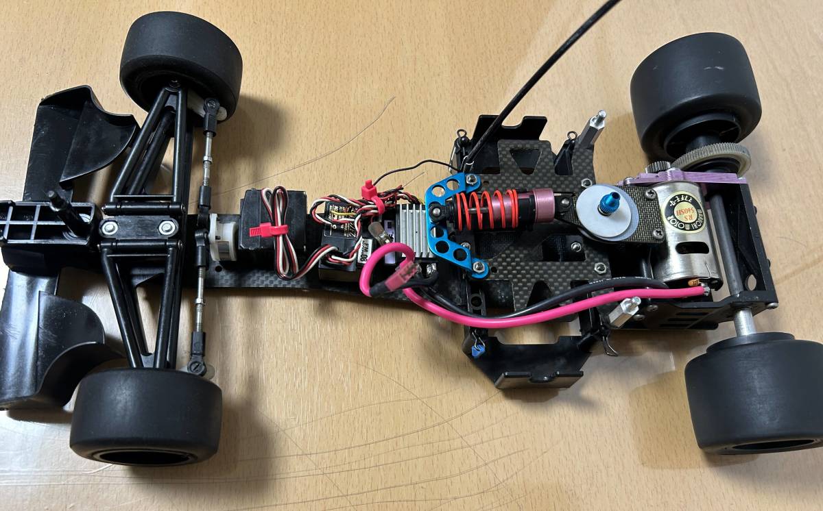 タミヤ F-1 F103 カーボンシャーシ メカ付き作動確認済 TAMIYAの画像1