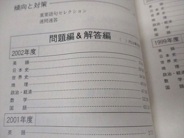 [AVV97-017]教学社 赤本 青山学院大学 経営学部 2003年度 最近4ヵ年 大学入試シリーズ 問題と対策_画像3