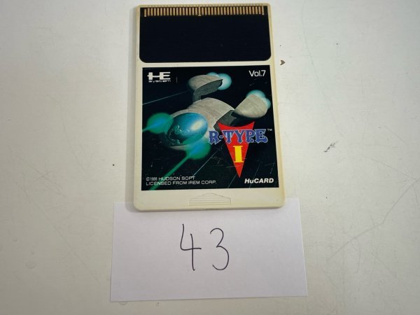 レトロゲーム　ソフトのみ　NEC　PCエンジン　Hu card 起動確認済　接点洗浄済 R-TYPE 1 SAKA43_画像1