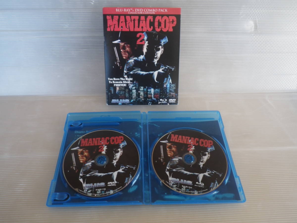 ■中古■MANIAC COP 2（マニアック・コップ 2）Blue-ray & DVD COMBO PACK 海外版_画像2
