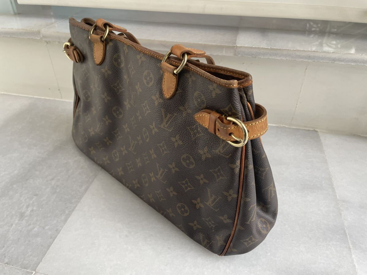 中古品　正規店購入　LOUIS VUITTON◆ルイヴィトン バティニョールオリゾンタル モノグラム　PVCレザー　ブラウンカラー　DU0066/2006_画像2