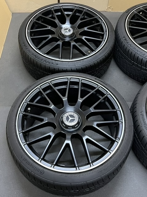 ホイール付タイヤ４本セット メルセデスベンツ AMGタイプ BBSタイプ 19×8.5JJ+45 PCD112 235/35/19 コンチネンタル 極美品タイヤ_画像2