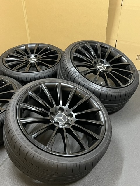 MERCEDES-BENZ AMG タイプ E/C/V/S/CLS/SLクラス W211W213W220W221W222W215W216W219 230R231W639 ほぼ新品タイヤ 9.5J+48 8.5J+45 PCD112_画像2