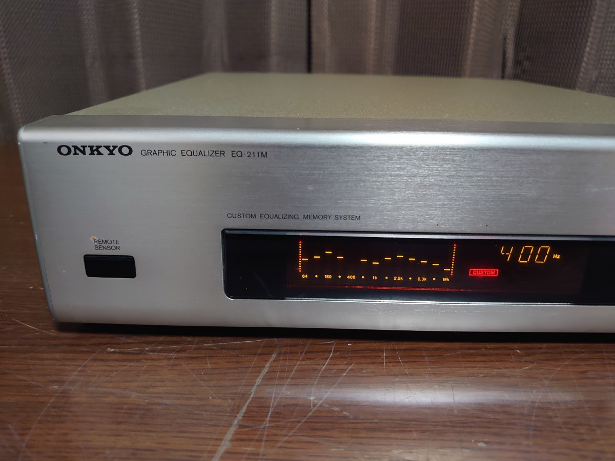 オンキョー ONKYO グラフィックイコライザー EQ-211M 接続ケーブル付き動作品です！の画像3