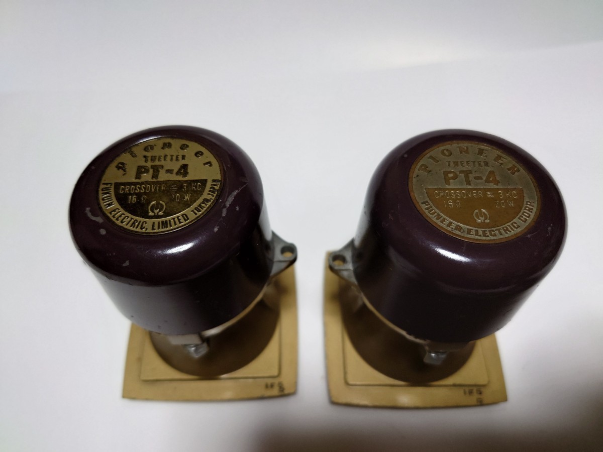 Pioneer PIONEER horn tweeter PT-4 2 piece set operation Pioneer PIONEER horn tweeter PT-4 2 piece set operation