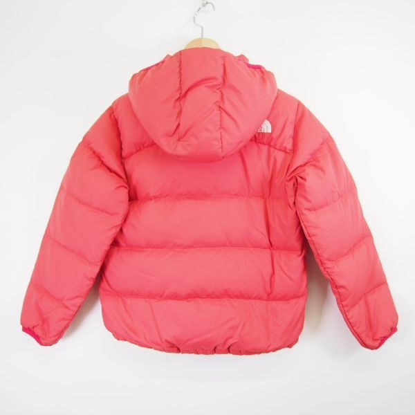 ノースフェイス THE NORTH FACE アコンカグアフーディー キッズ*フード付フルジップダウンジャケット(130)ピンク/NDJ91603_画像4