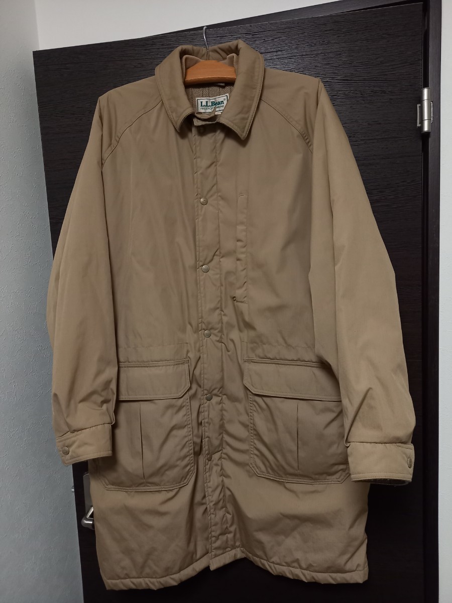 良品　USA製 80s L.L.Bean ストーム コート storm coat ビンテージ　サイズL　美品　シンサレート バーズアイ トート エルエル ビーン 70s_画像1